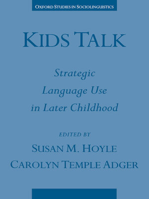cover image of Kids Talk